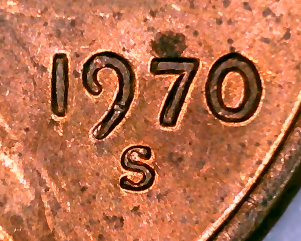 1970 s large date close up