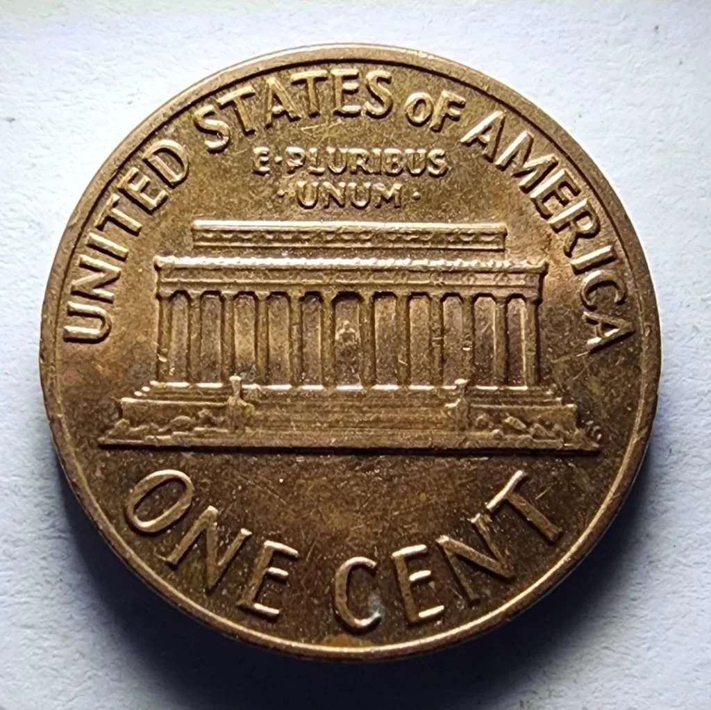 1970 s small date cent reverse side memorial cent