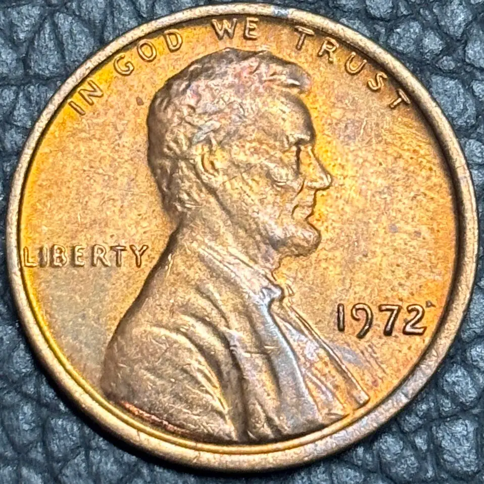 1972 bu non doubled die cent non fs101 coin